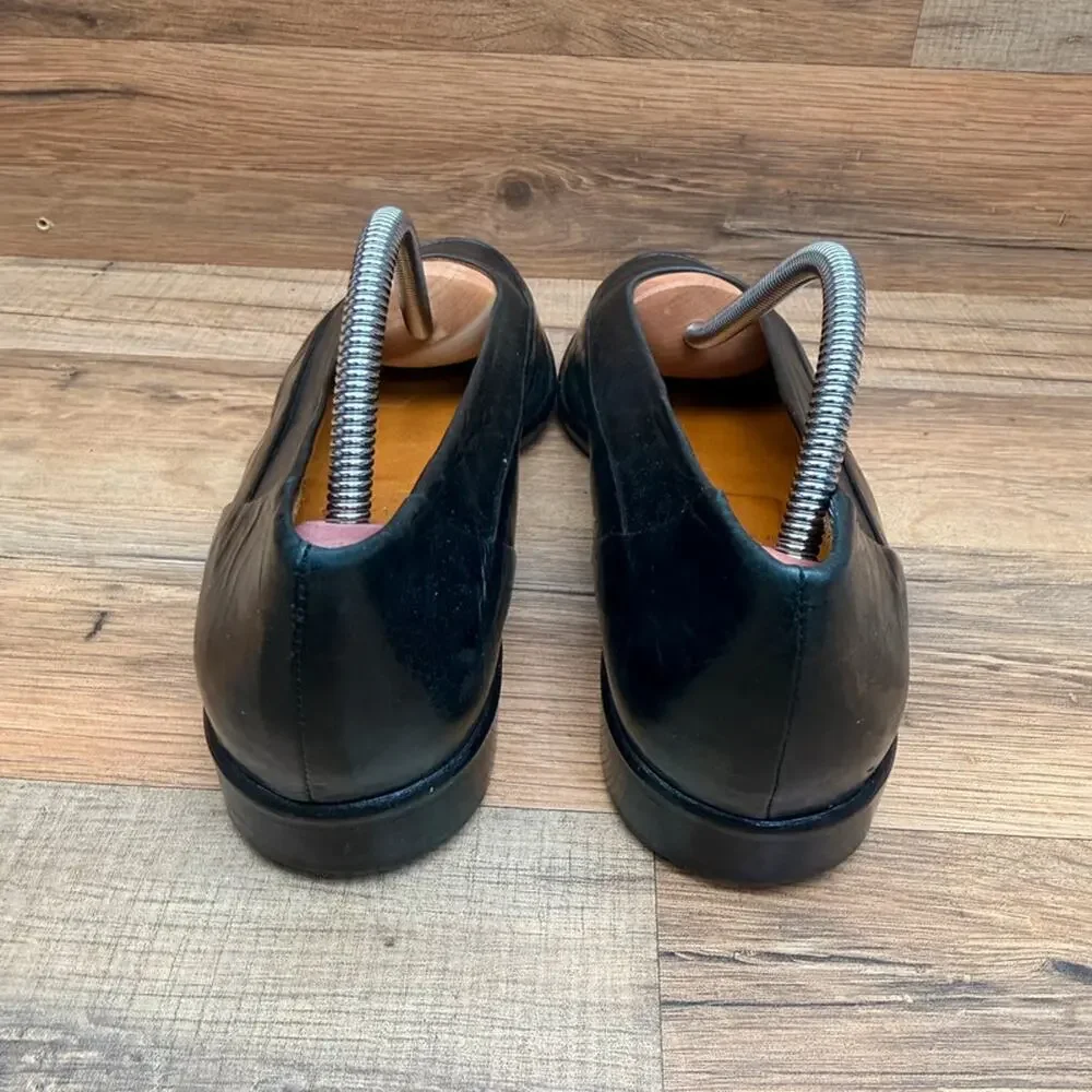 Yaska shoes size 7.5 EU 38.5 Black Leather Ballerina Shoes